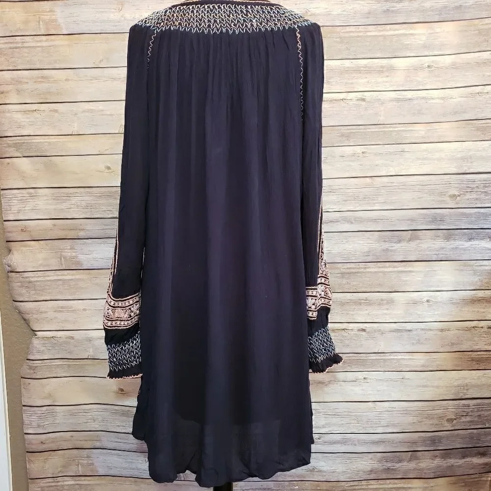 Free People Wind Willow Embroidered Tunic
